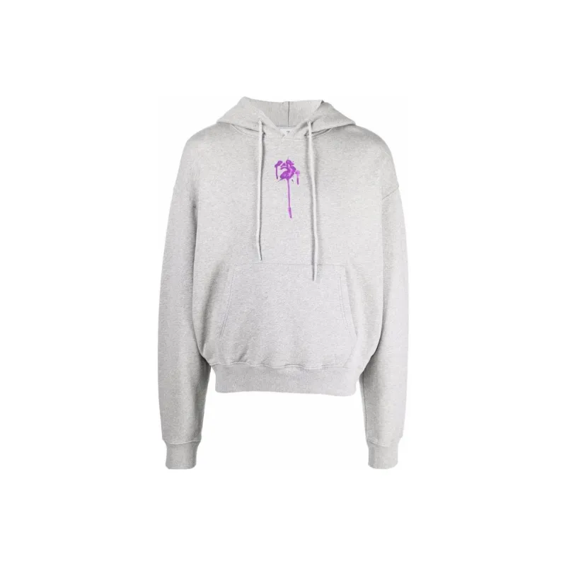 OFF WHITE Dripped Ow Logo Over Hoodie-0