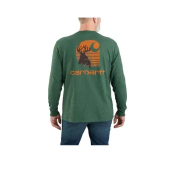 Carhartt T Shirts Men Frosted Balsam Heather/Scented Heather