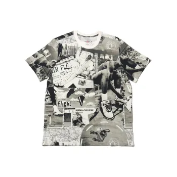 Jordan BRAND SS24 T Shirt Unisex Gray White
