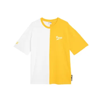 PUMA TEAM T Shirts Men Yellow