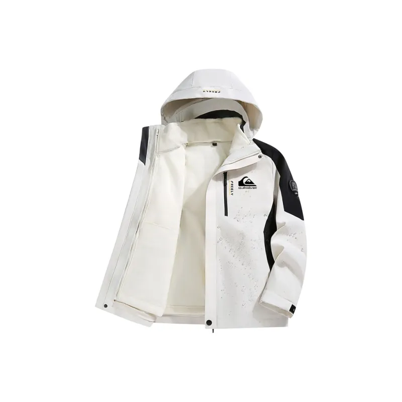Quiksilver Water Resistant Windproof And Rainproof Windbreaker Jacket Unisex-2