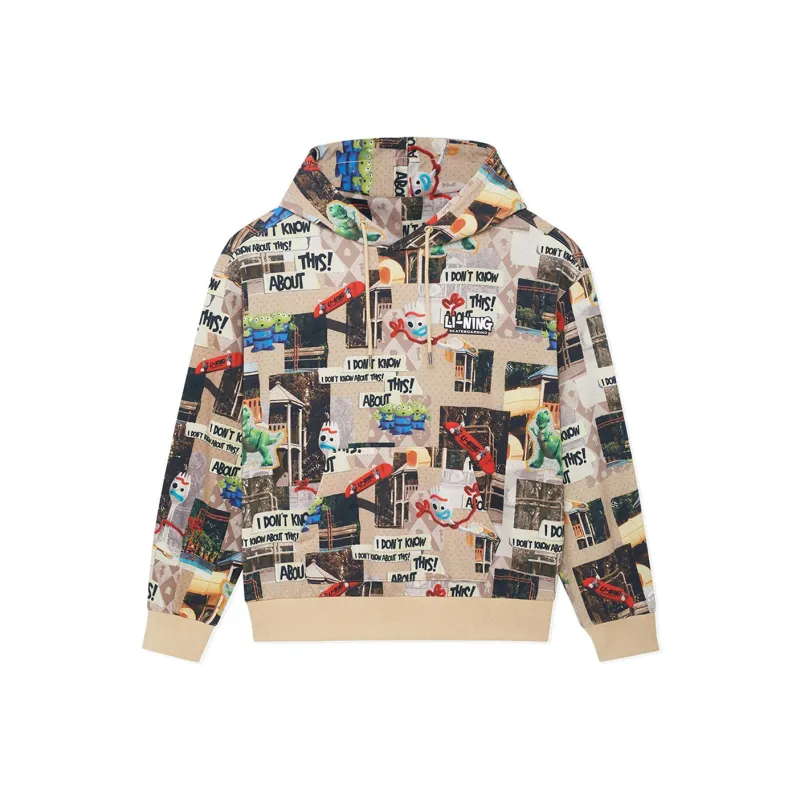 LiNing x Disney Sweatshirt Unisex Milk Umber All Over Print-0