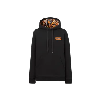 Burberry Logo Applique Cotton Hoodie