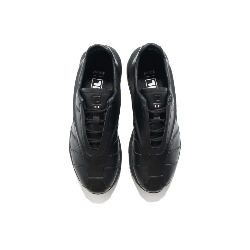 FILA Replica 2002 Anti Slip Wear Resistant Low Top Casual Shoes Unisex Black-4