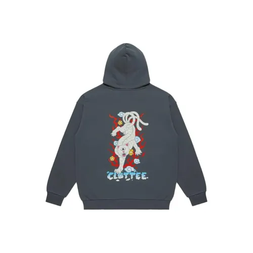 CLOTTEE X RIPNDIP Co 브랜드 시리즈 SS23 블루 남녀공용 맨투맨