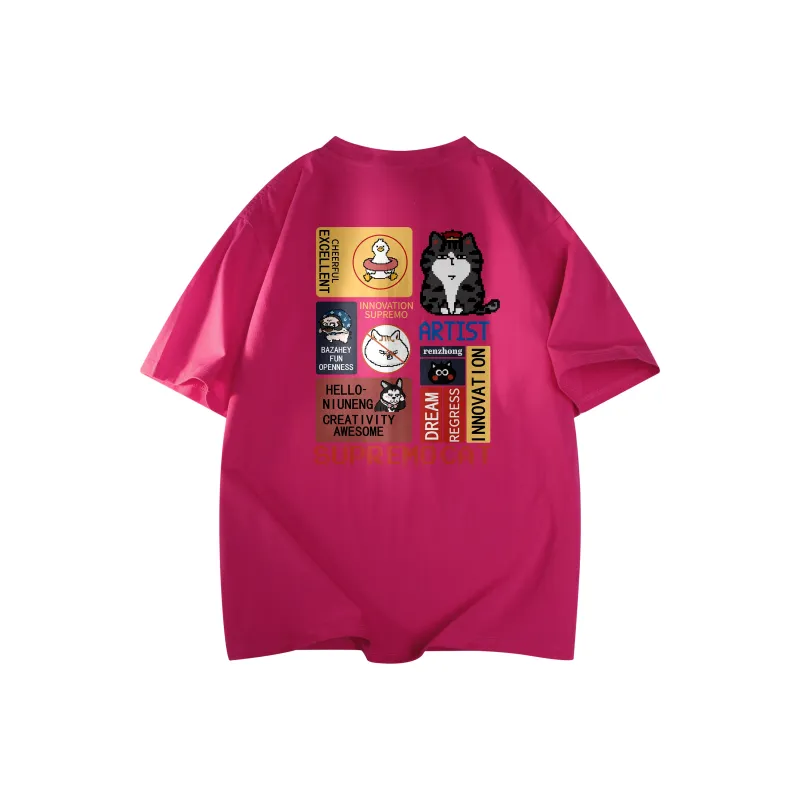 Supremo Cat T Shirts Unisex-10