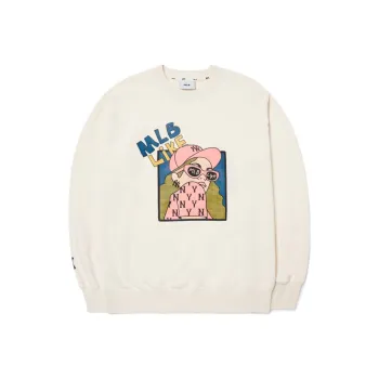 MLB Sweatshirts Unisex Beige