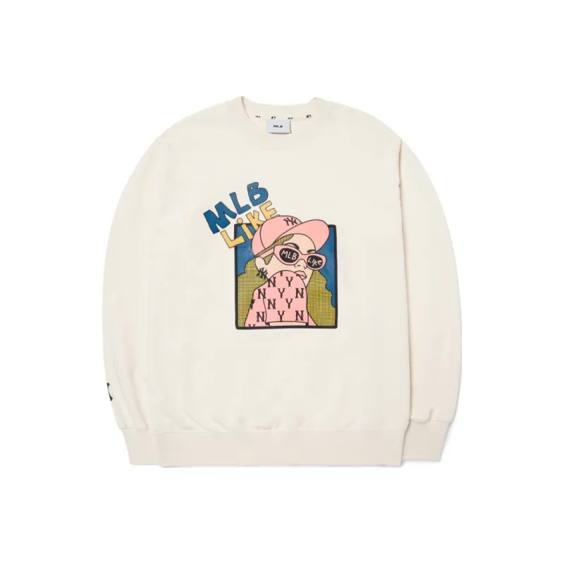 MLB Sweatshirts Unisex Beige-0