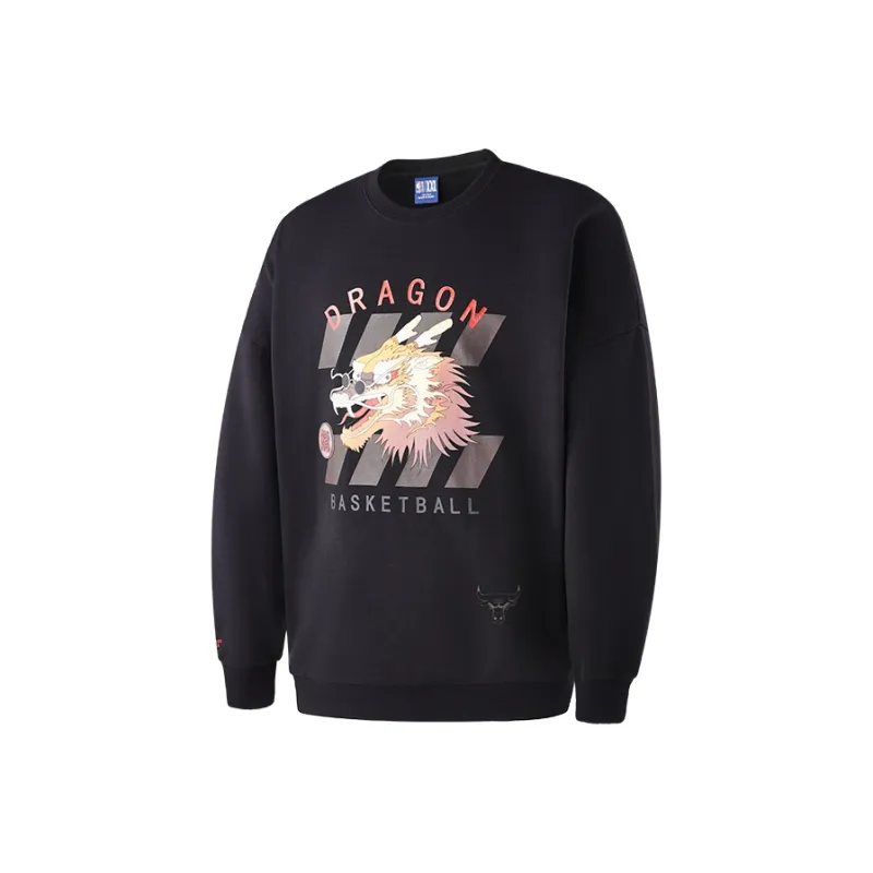 NBA Chicago Bulls Sweatshirt Unisex Black-0