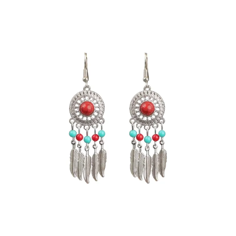 Peach Tea Alloy Earrings Women's-3