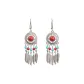 Peacock Blue Earring Hooks, 1 Pair