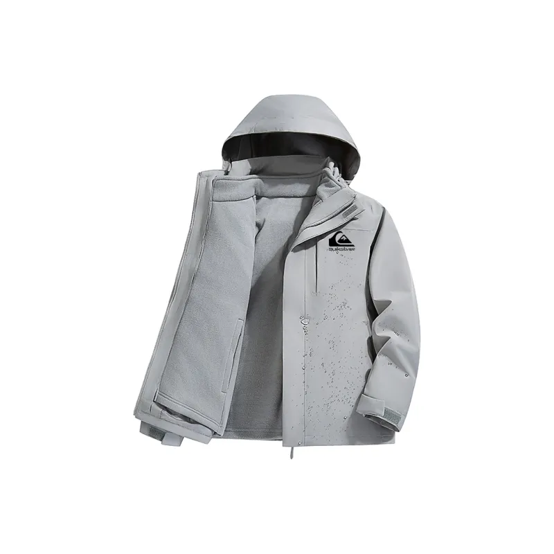 Quiksilver Water Resistant Windproof Breathable Water Repellent Windbreaker Jacket Unisex-5