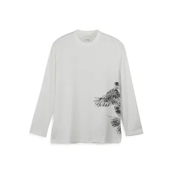 Y 3 Free Shipping With AdiClub Y 3 Graphic Long Sleeve Tee