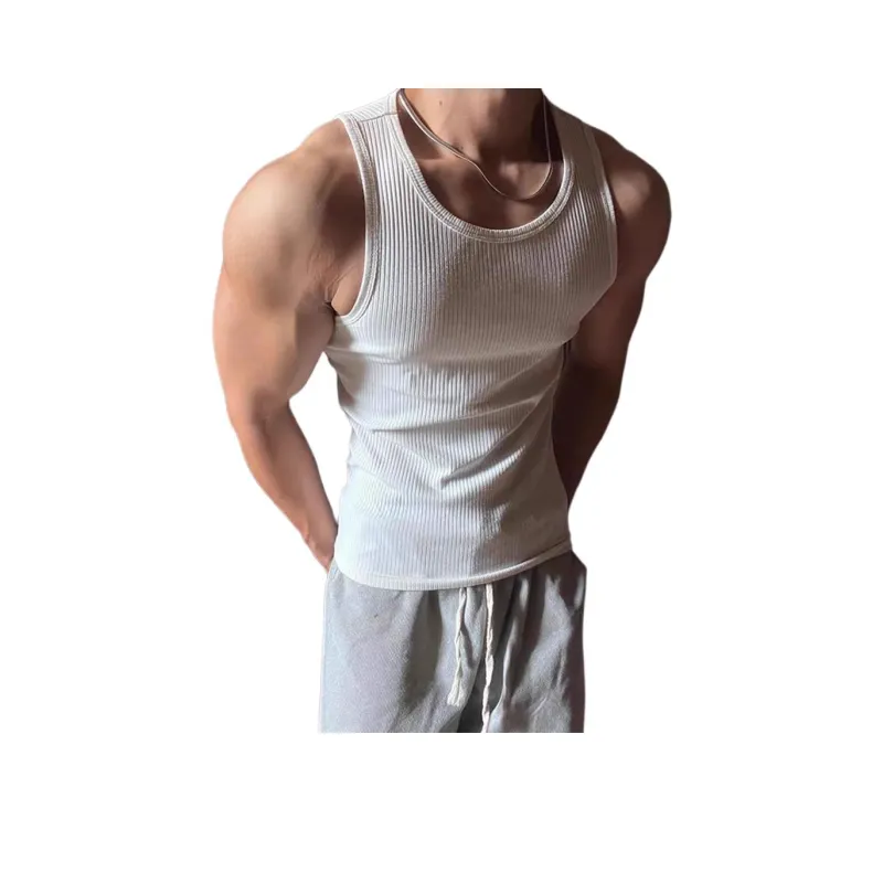 TESTUNG Fashion Minimalist Style Sleeveless Sports Shirt Unisex-14