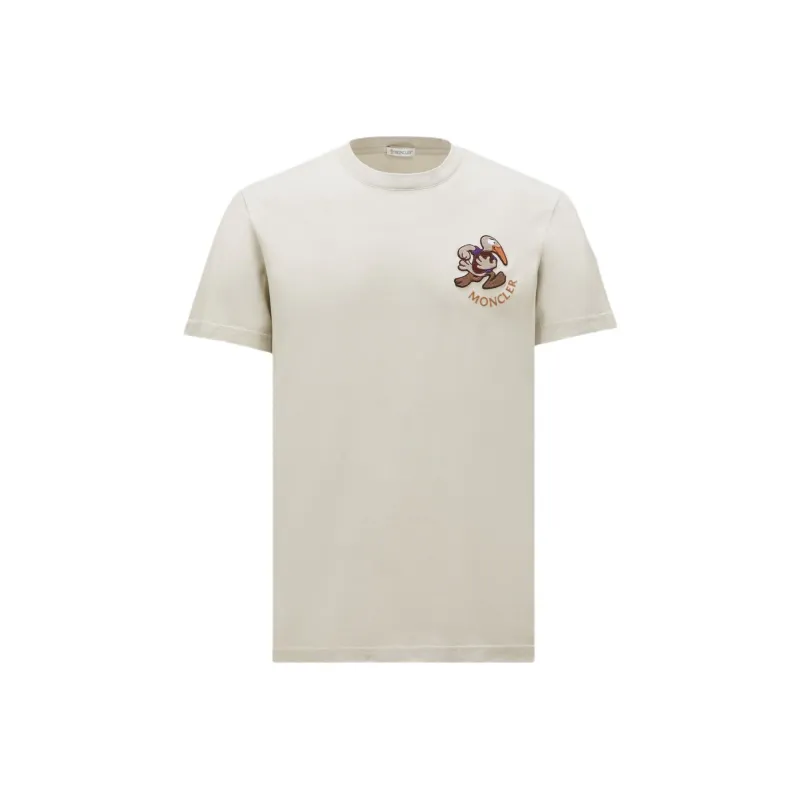 Moncler T Shirts Men Beige-0