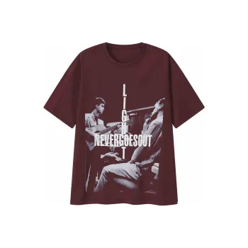 YOSHIYOYI T Shirt Unisex Burgundy