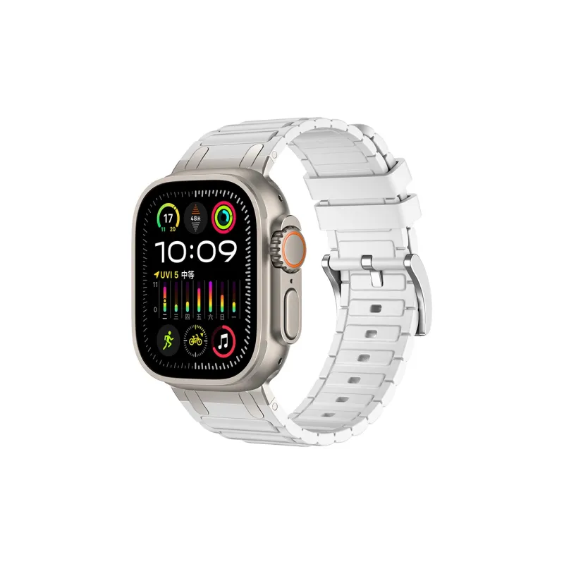Vobafe Apple Compatibility Watch Band 38/40/41/42/44/45/46/49mm Silicone Material-7
