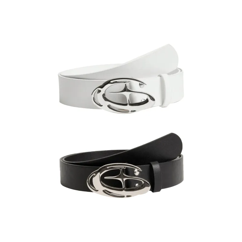 IOTS Alloy Leather Belts Unisex 3.3cm-5