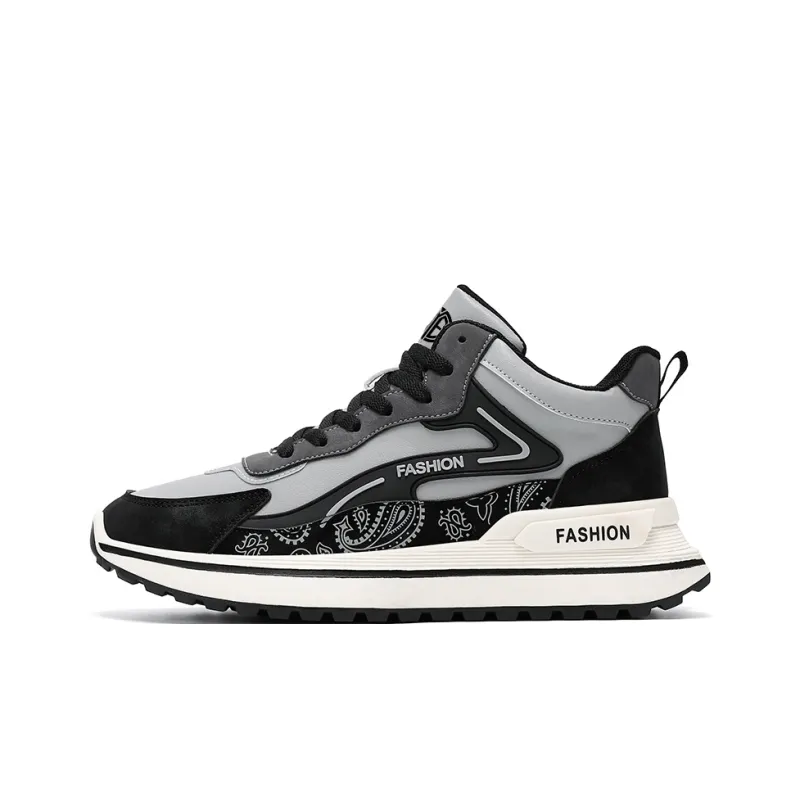 Yi Jiabao Cushioning Abrasion Resistant Breathable High Top Casual Shoes Unisex-5