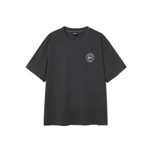 FILA Archive Sports Sailing Flag T Shirt Unisex Black