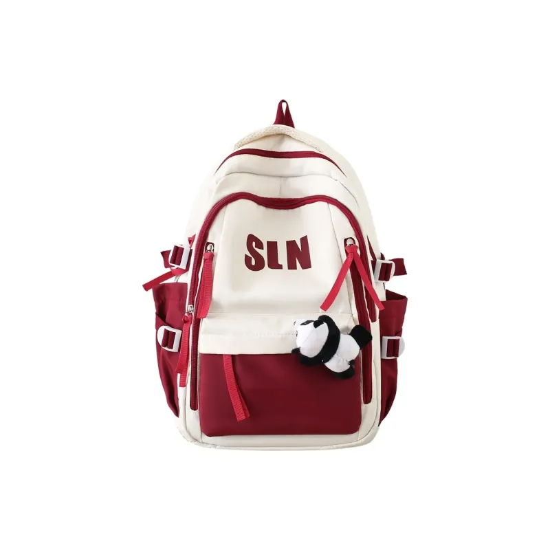 North Pack Nylon Backpack Unisex Black/Red/Green/Blue/Brown-28