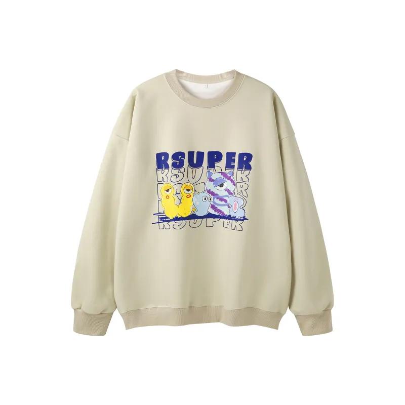 R.super X Monster Letter Co branded Series Sweatshirts Unisex-12