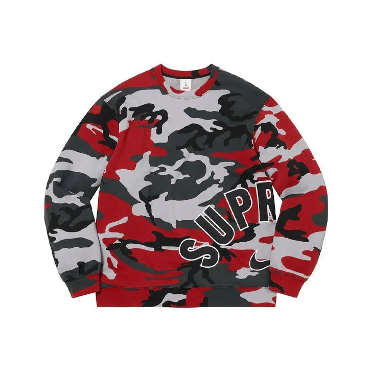 Supreme SS22 Week 14 X Nike Arc Crewneck Heather Grey-2