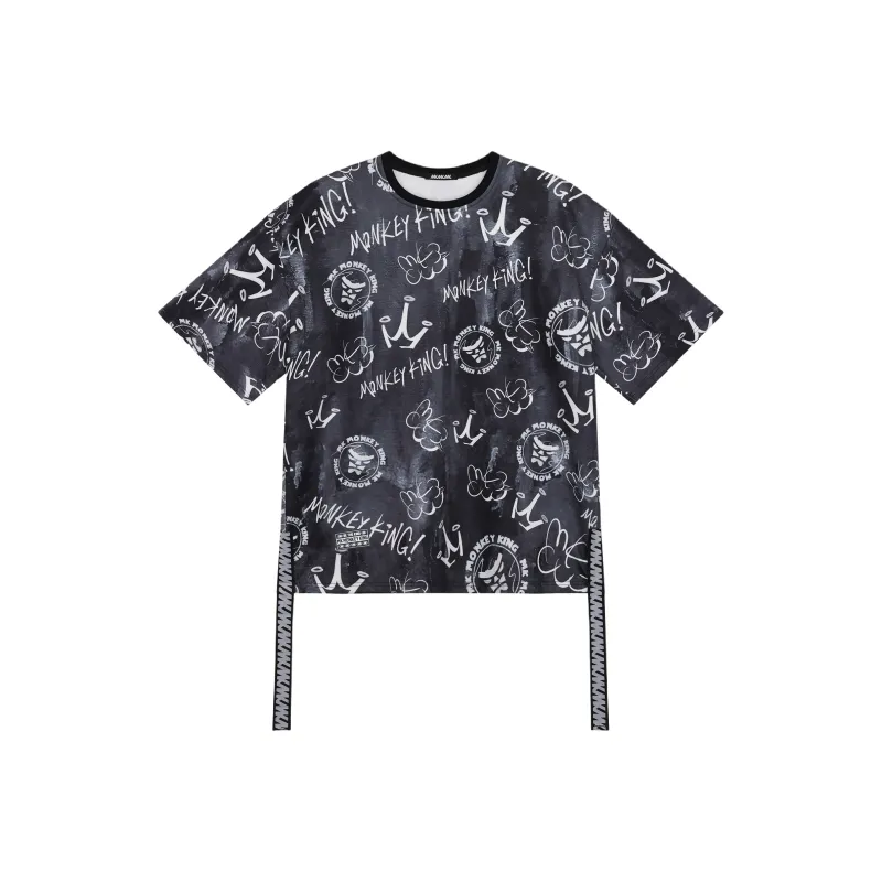 MK MONKEY KING T-Shirt Unisex Black-0