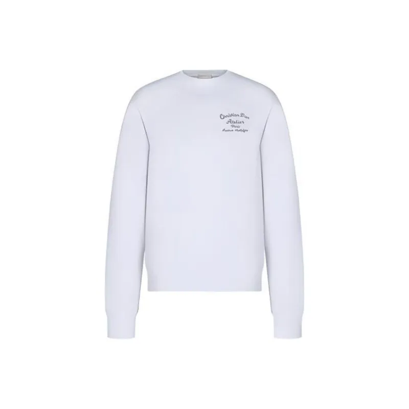 DIOR Quarterly New Products Sweatshirts Men White-0