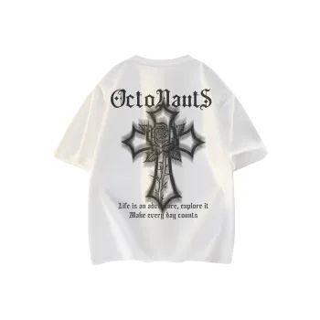 Small Columns Under The Sea T Shirt Unisex White Black