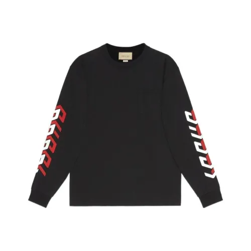 GUCCI Mirror Logo Print Crewneck
