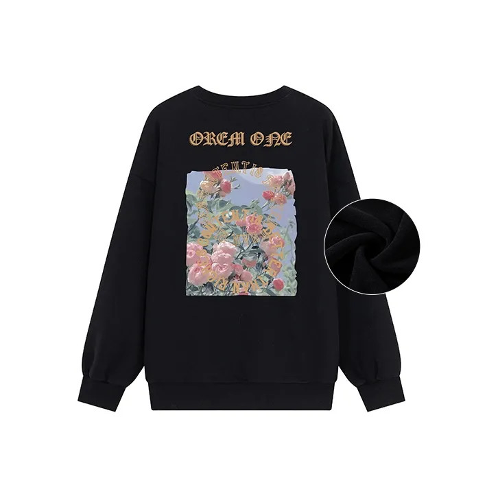 OREM ONE Crew Neck Loose Fit Sweatshirt Fall Unisex-31