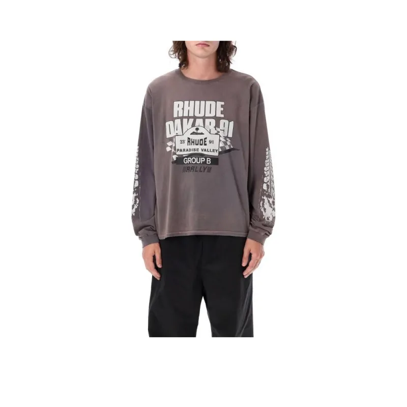 RHUDE Dakar 91 Long-Sleeve Tee-0