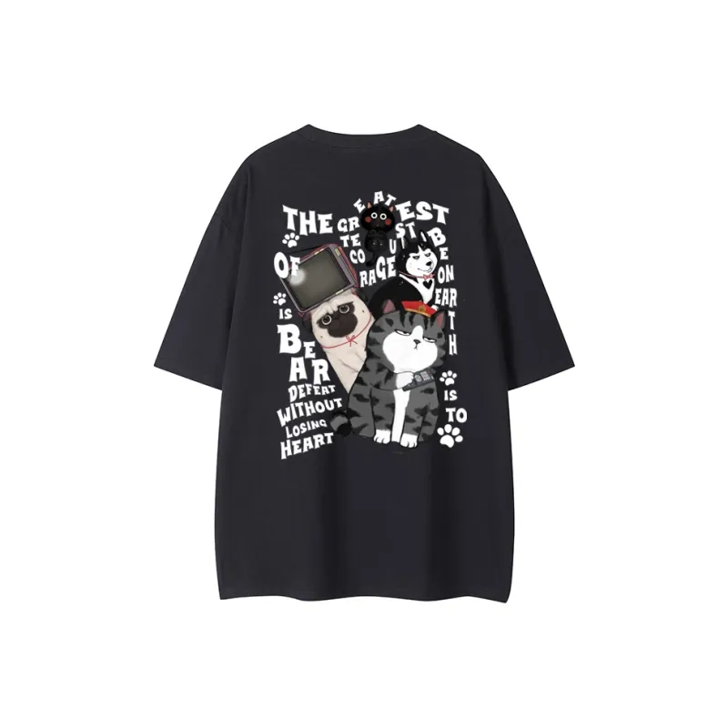 Supremo Cat T Shirts Unisex-4
