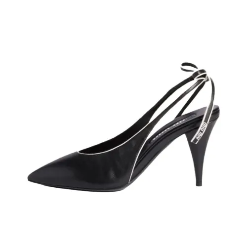 MIU MIU Cone Heel High Heels 8.5cm Women's Black