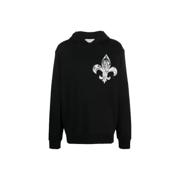 PHILIPP PLEIN Chrome Skull print Cotton Hoodie