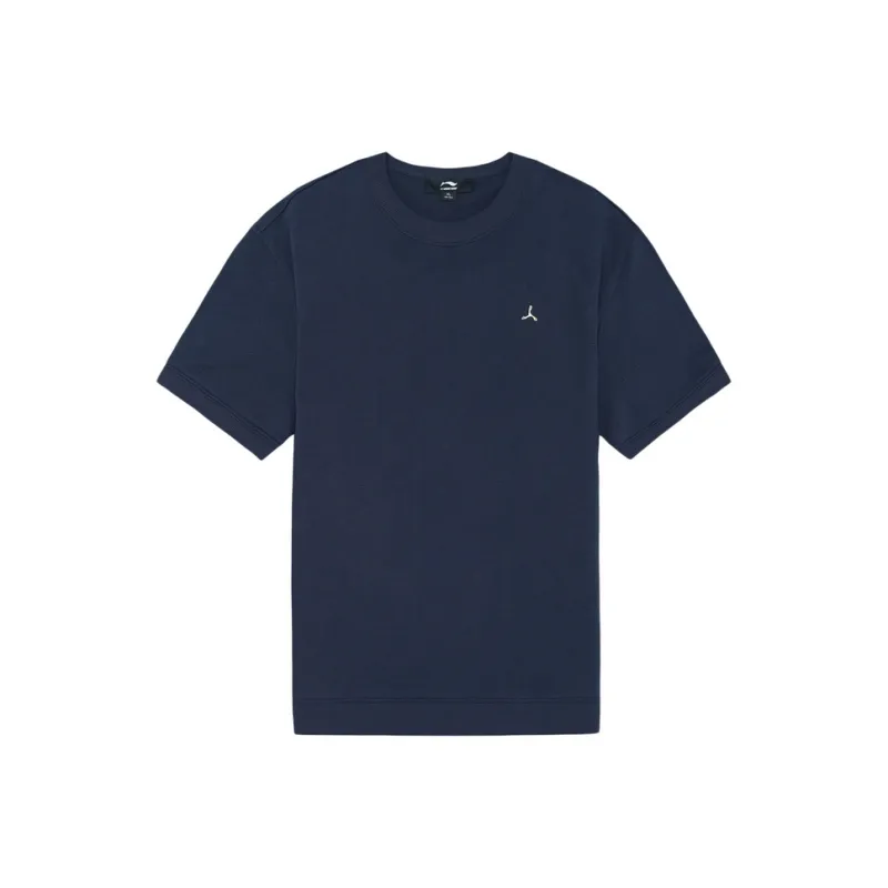 LI NING 1990 Classic Collection T Shirt Men's Dark Marine Blue-0