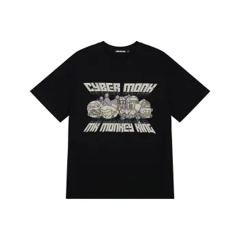 MK MONKEY KING T Shirt Unisex Black