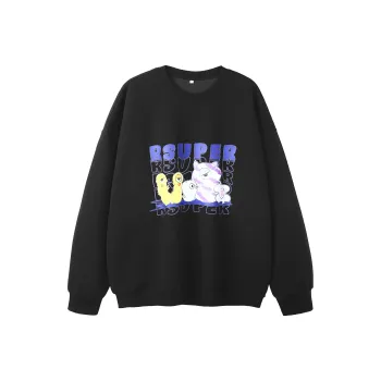 R.super X Monster Letter Co branded Series Sweatshirts Unisex