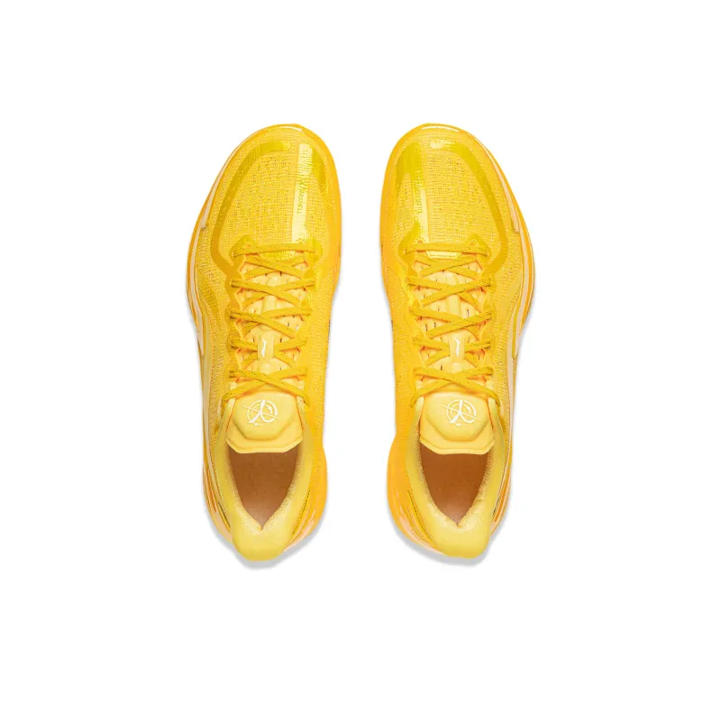 LiNing Gamma Cushioning Anti Slip And Wear Resistant Support Low Top Basketball Shoes Men's Neon Mango Yellow-3