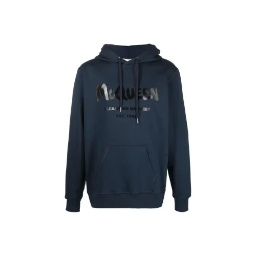 Alexander McQueen Logo print Hooded Sweatshirt