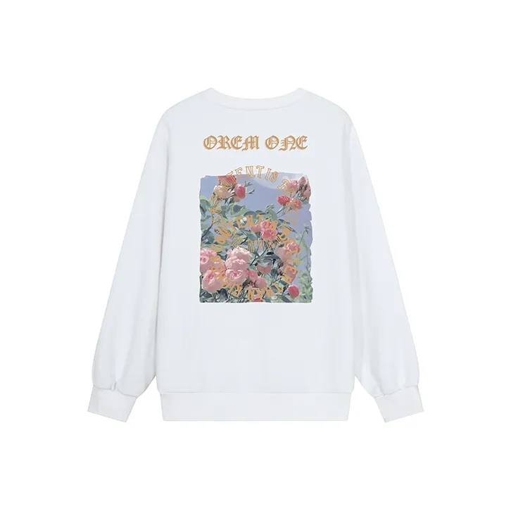 OREM ONE Crew Neck Loose Fit Sweatshirt Fall Unisex-0