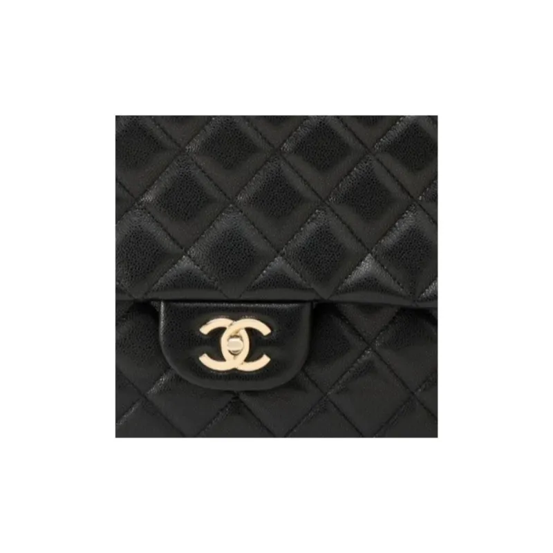 CHANEL Cow Leather Airport Bag, Shoulder Bag, Crossbody Bag Extra Large Women's Black-3