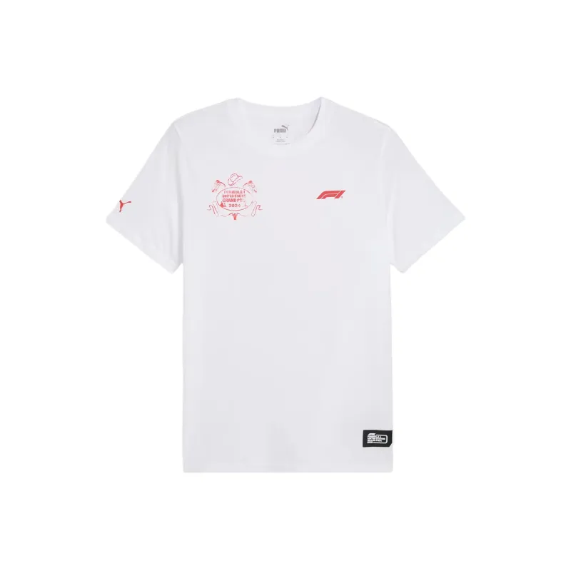 PUMA F1Austin T Shirt Unisex PUMA White-0