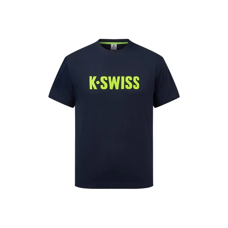 K·SWISS T Shirts Unisex Blue-0