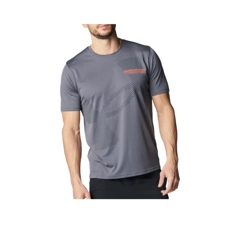 Under Armour Tech 25Q2 T Shirt Men's Castle Rock Stone Color-0
