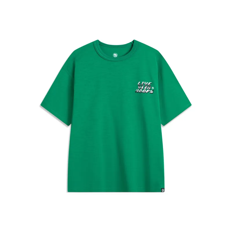 LiNing T Shirt Men's Strait Green-0