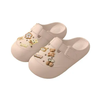 LUNNIFEIYA Women's Slip Resistant Platform Home Lazy Closed Toe Slippers Khaki, White, Black