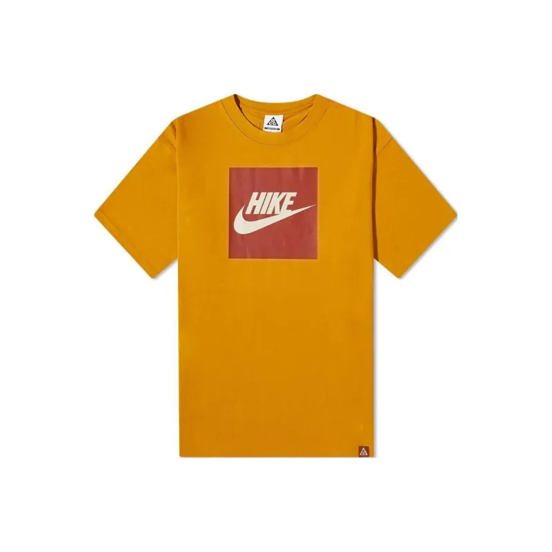 Nike T Shirts Men Gold-0