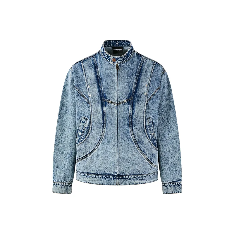 PASET Denim Jackets Unisex Blue-0